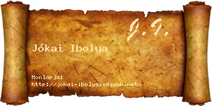 Jókai Ibolya névjegykártya